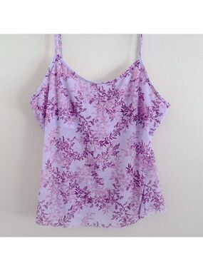 Y2K vintage Jones New York mesh floral cami top